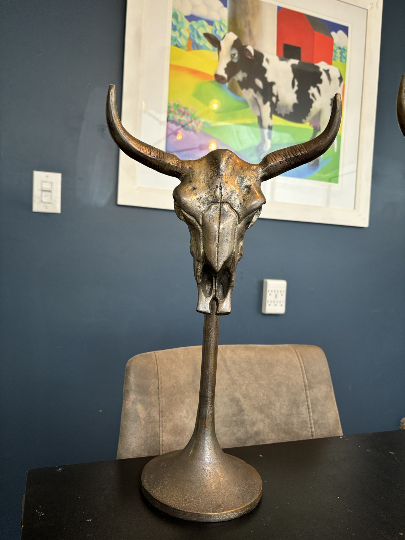 Brass Bull Skull / Horned God Statues - photo 5