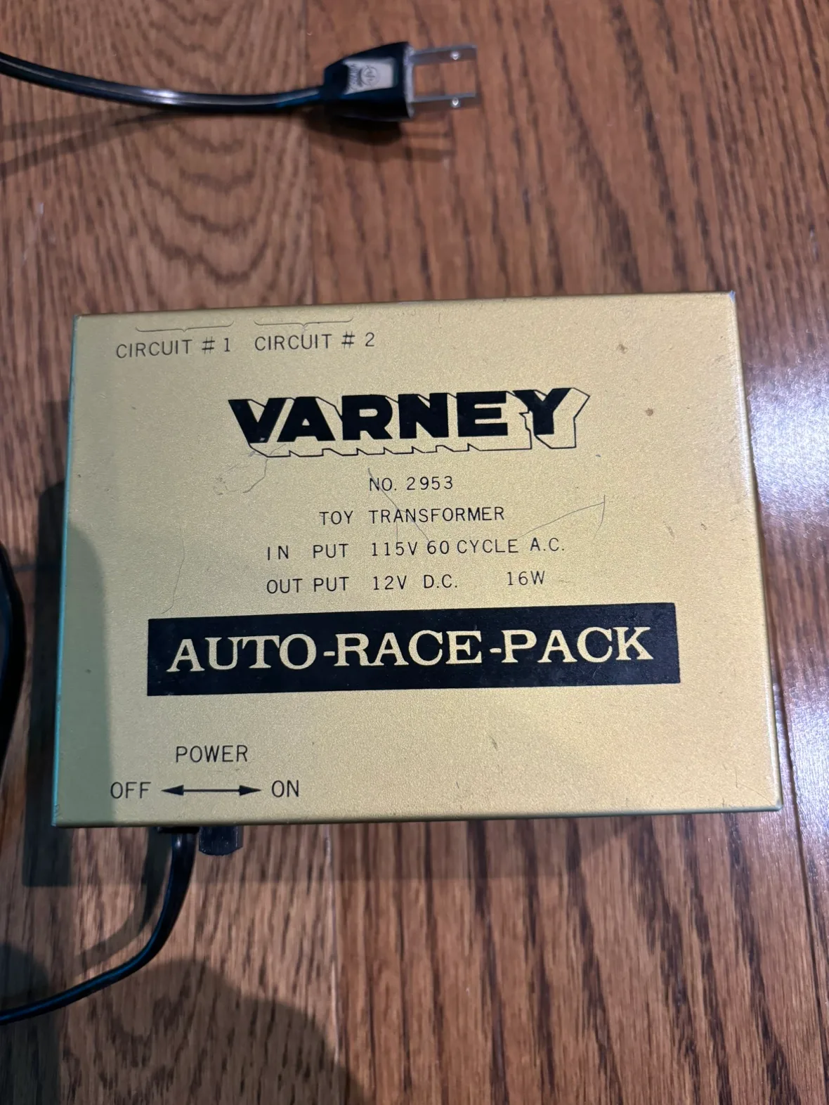 115 VARNEY AUTO-RACE-PACK TOY TRANSFORMER CIRCUIT #1  CIRCUIT #2 thumbnail