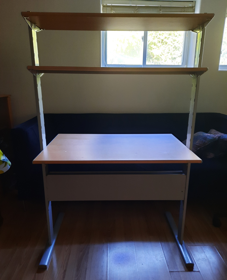 Desk with Shelf