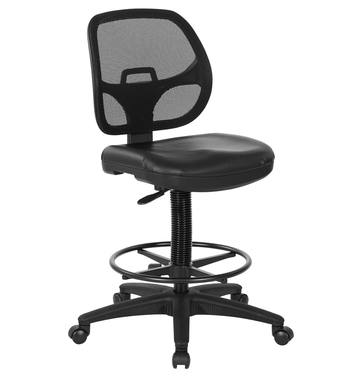 Black Mesh Back Drafting Office Chair