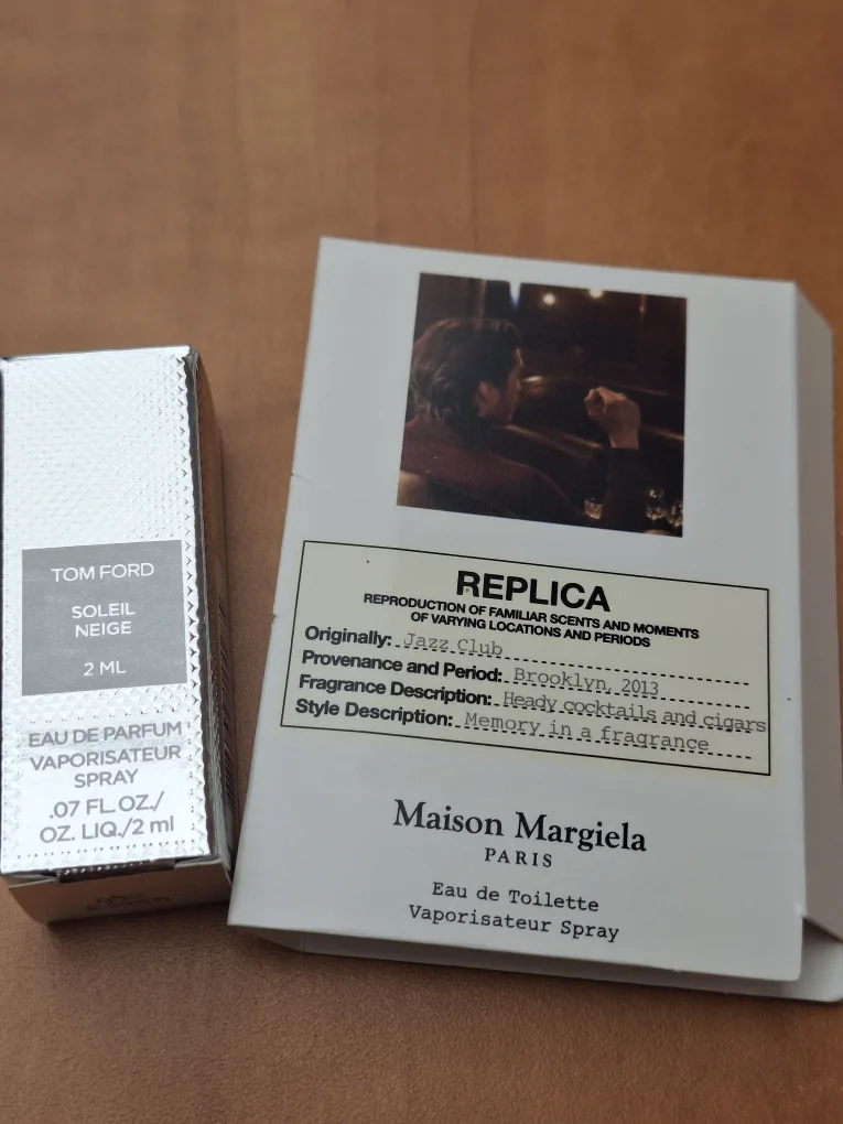 Tom Ford Soleil Neige & Replica Jazz Club Parfum Sample thumbnail