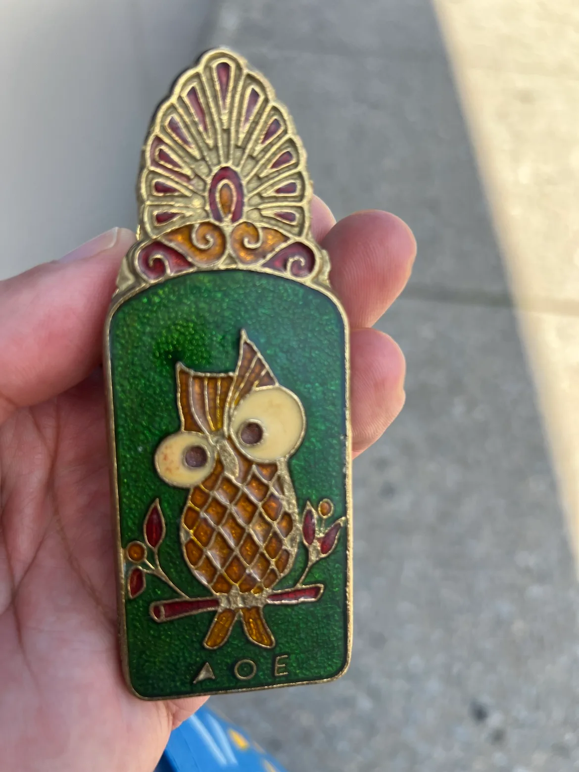 Vintage Brass Paperclip Greece image indicator(2)