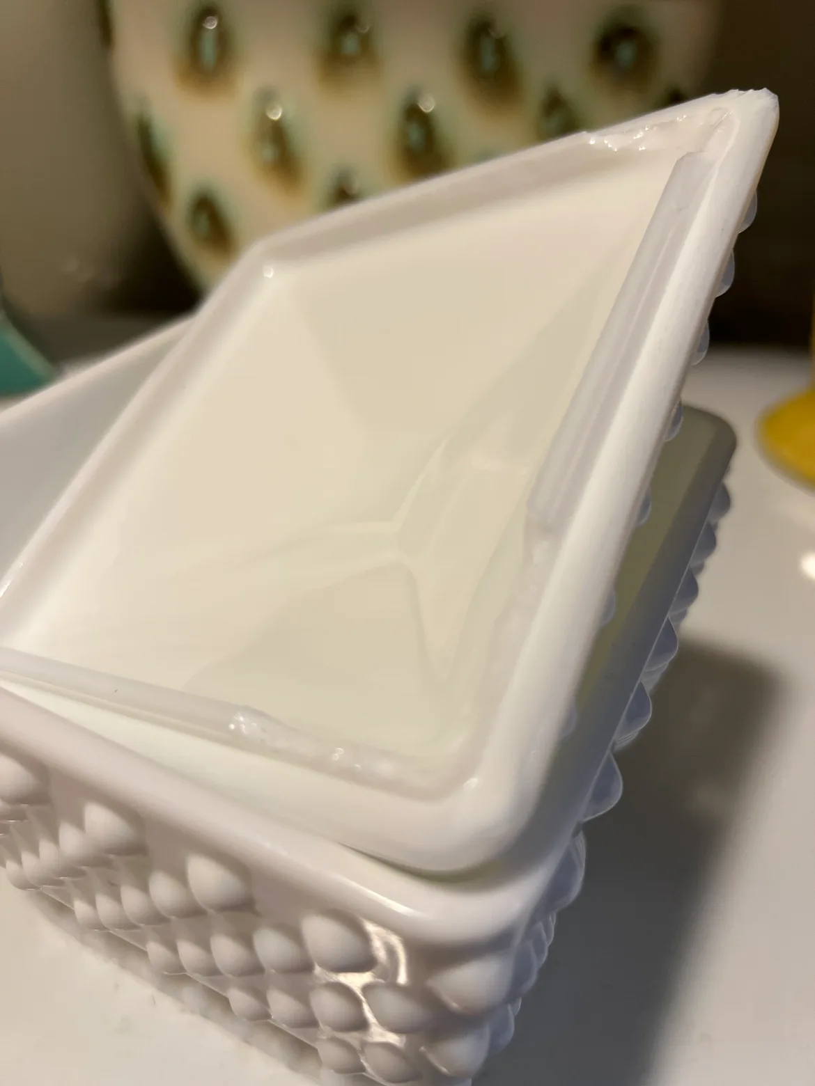 Milk Glass Trinket Box image indicator(4)