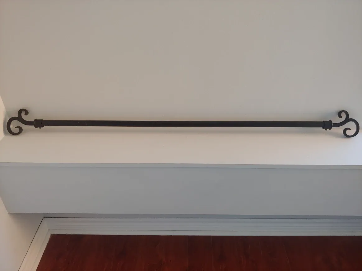 Black Metal Curtain Rod thumbnail