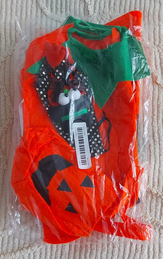 🆕Halloween Pumpkin Costume with Accessories image indicator(3)