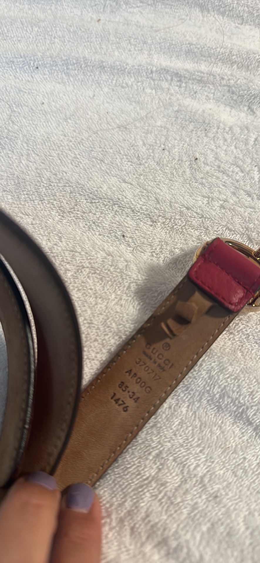 Gucci Red Leather Belt - photo 3