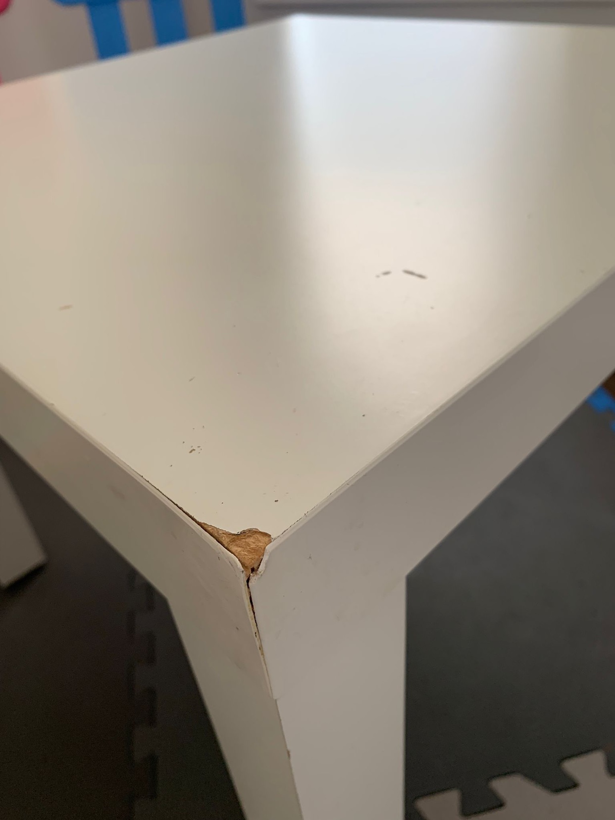 White Kids Table and Two Chairs - photo 4