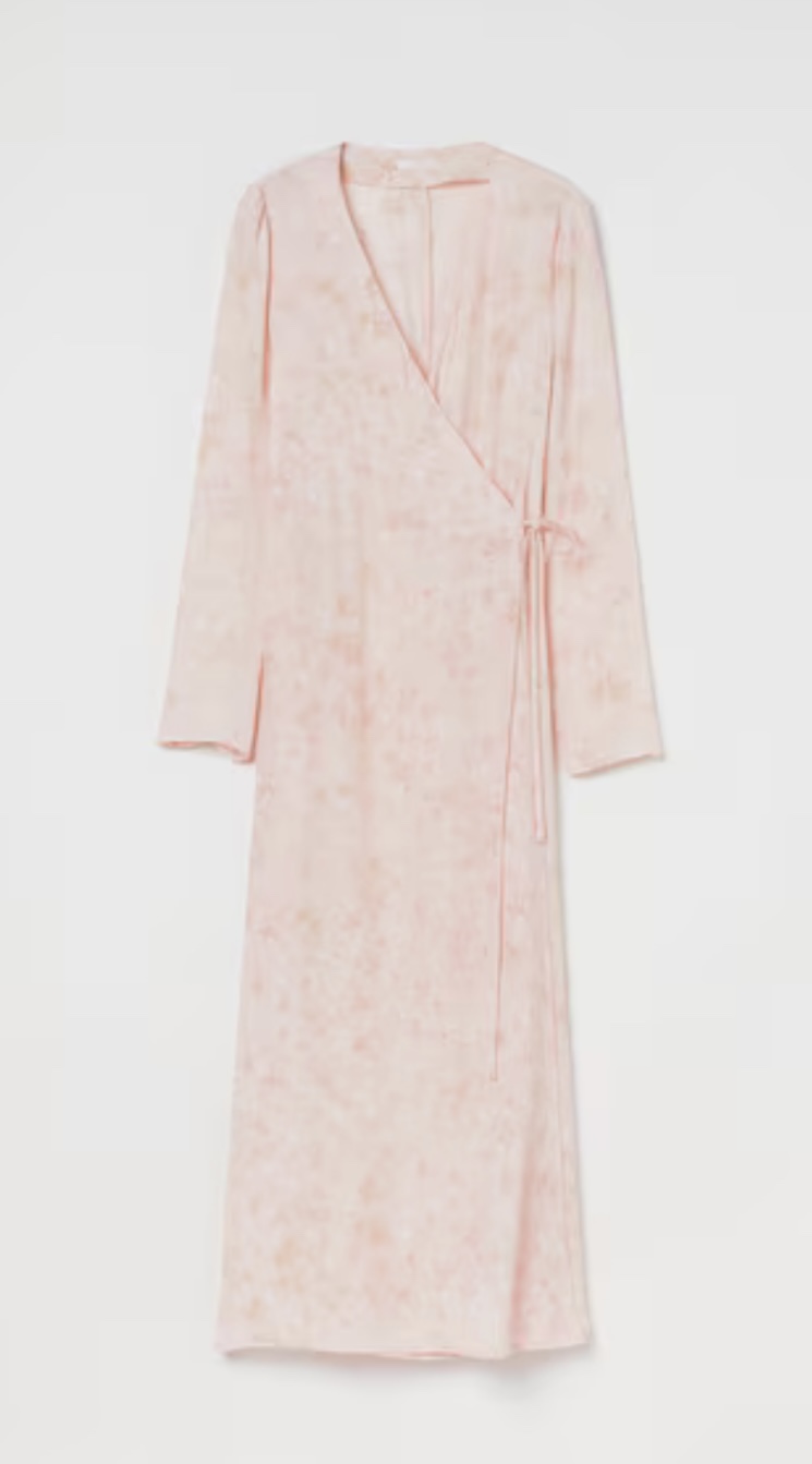 Pink Floral Wrap Dress - photo 2