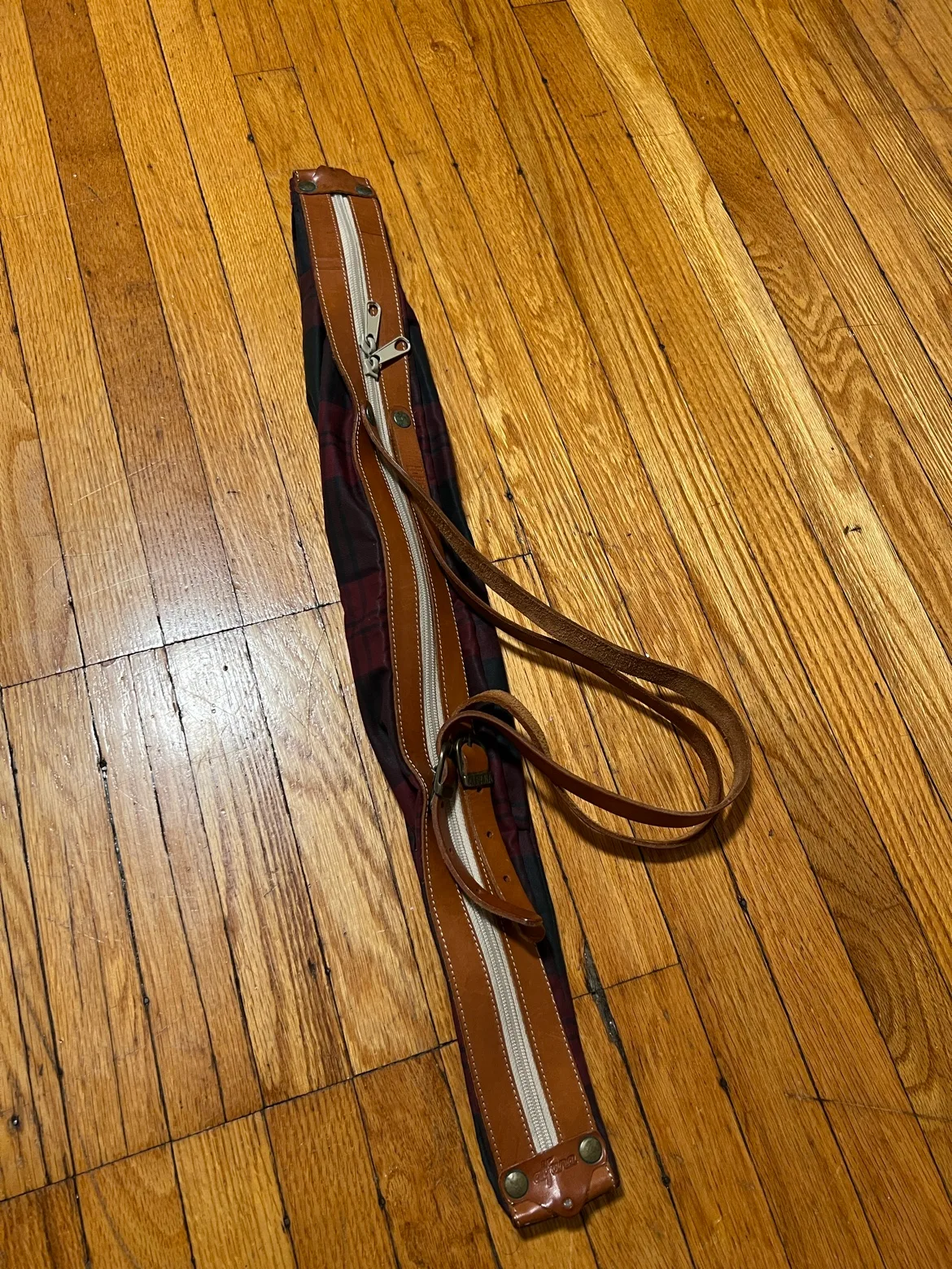 Alfana Plaid Leather Strap Tote Bag • Made in Italy image indicator(3)