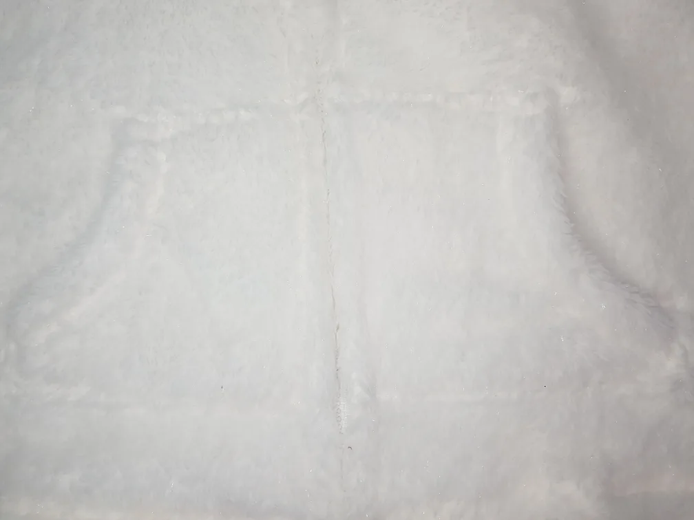 NEW White faux fur white hoodie image indicator(3)