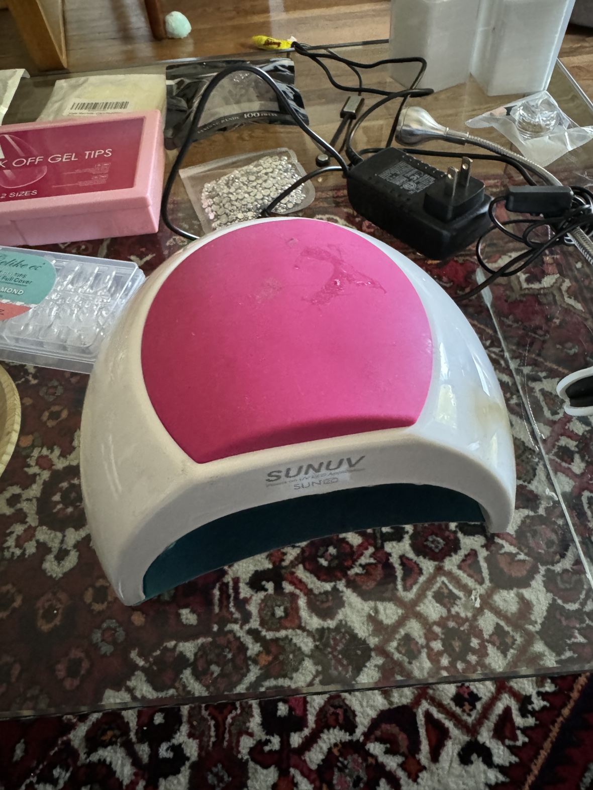 At Home Gel Nail Starter Kit (Lamps, Drill, Tips, Glue & More) - photo 2