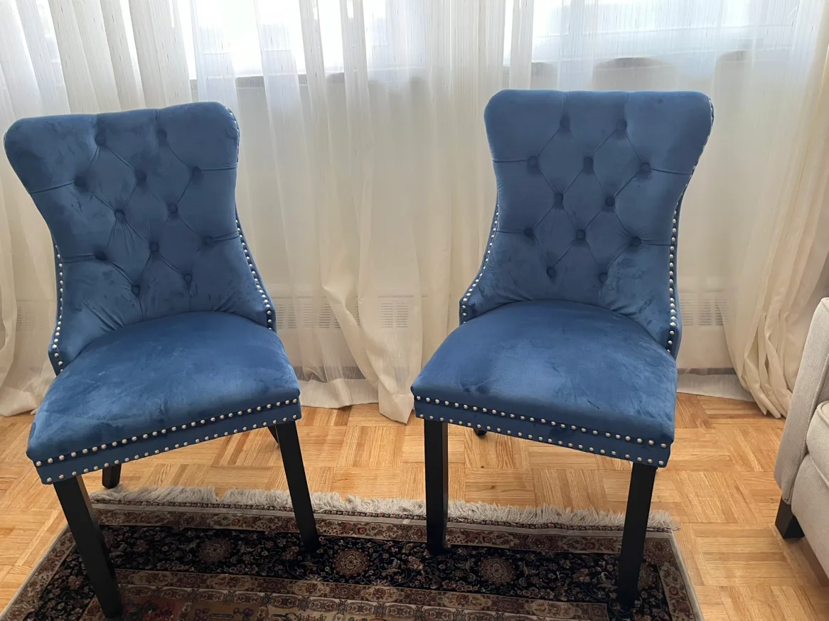 Blue Velvet Dining Chairs