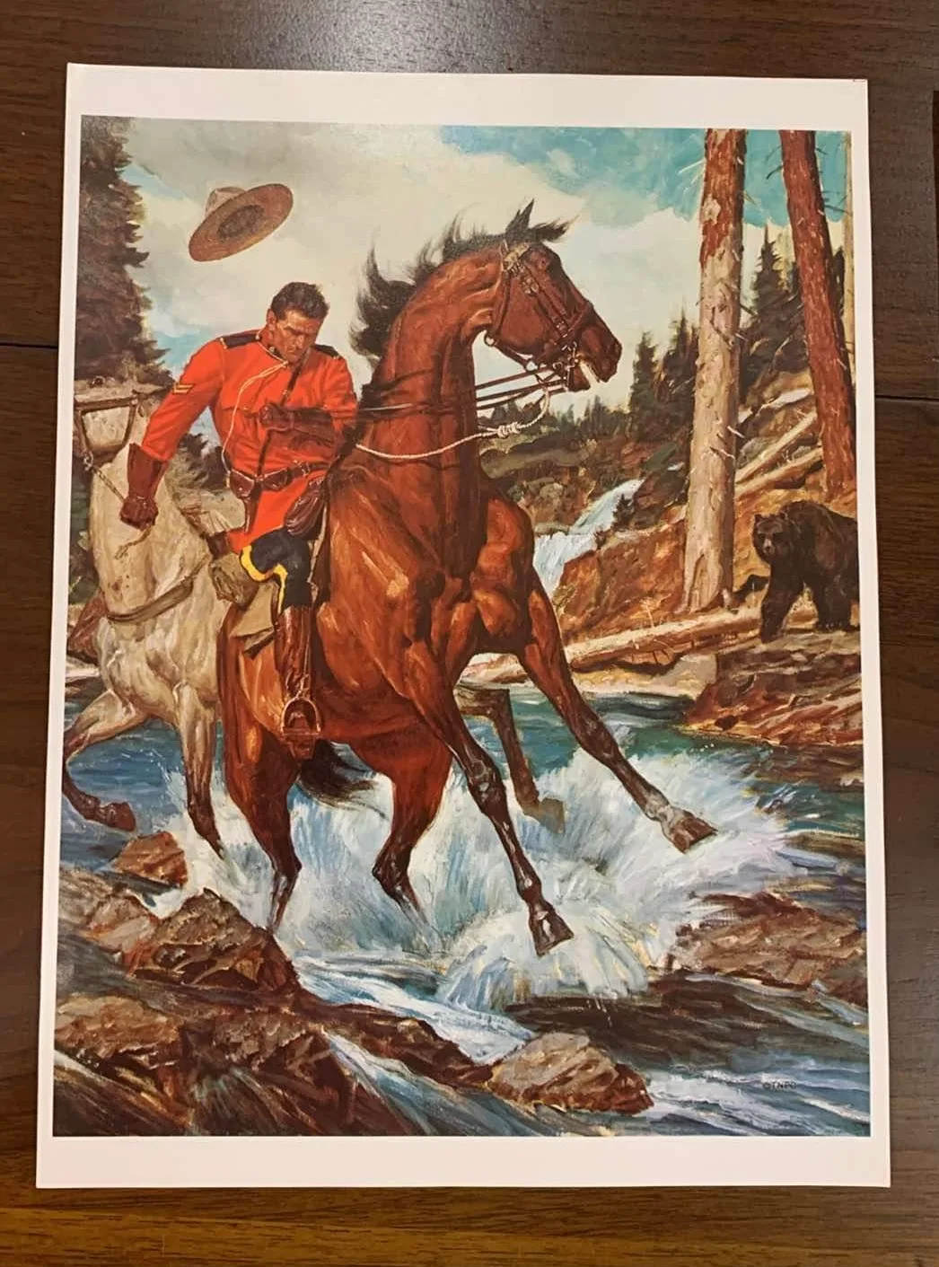 Mountie Prints by Arnold Friberg for The Northwest Paper Company image indicator(4)