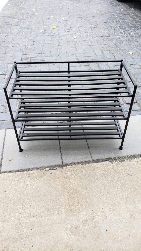 Black Metal Shoe Rack