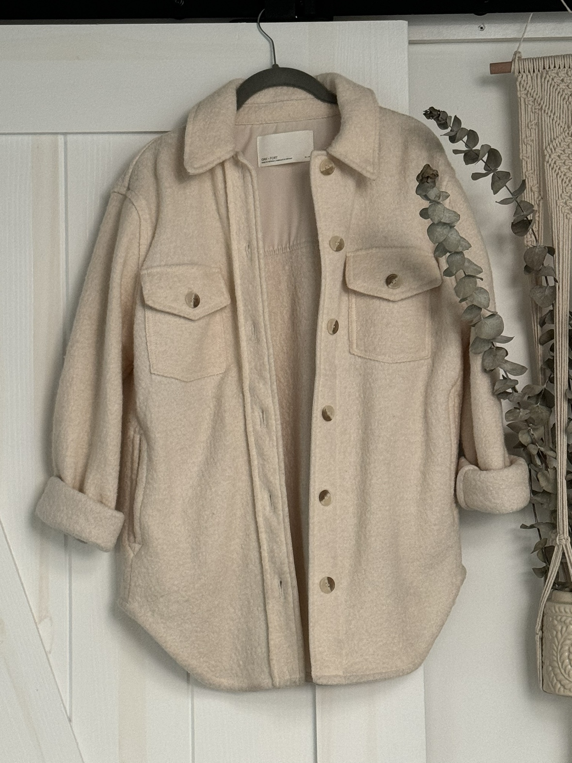 Oak + Fort Cream Shacket