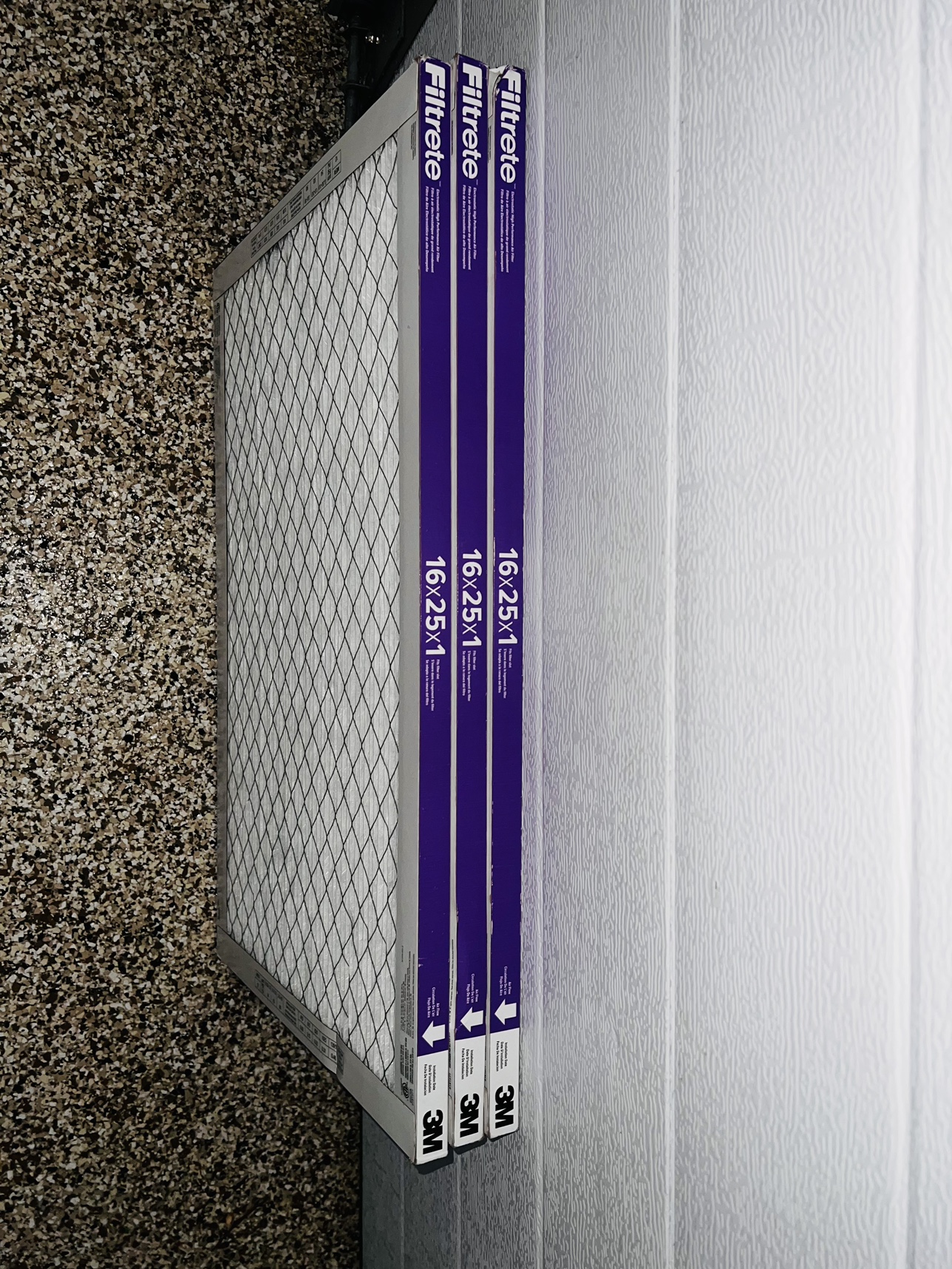 3x Filtrete 16x25x1 Air Filters