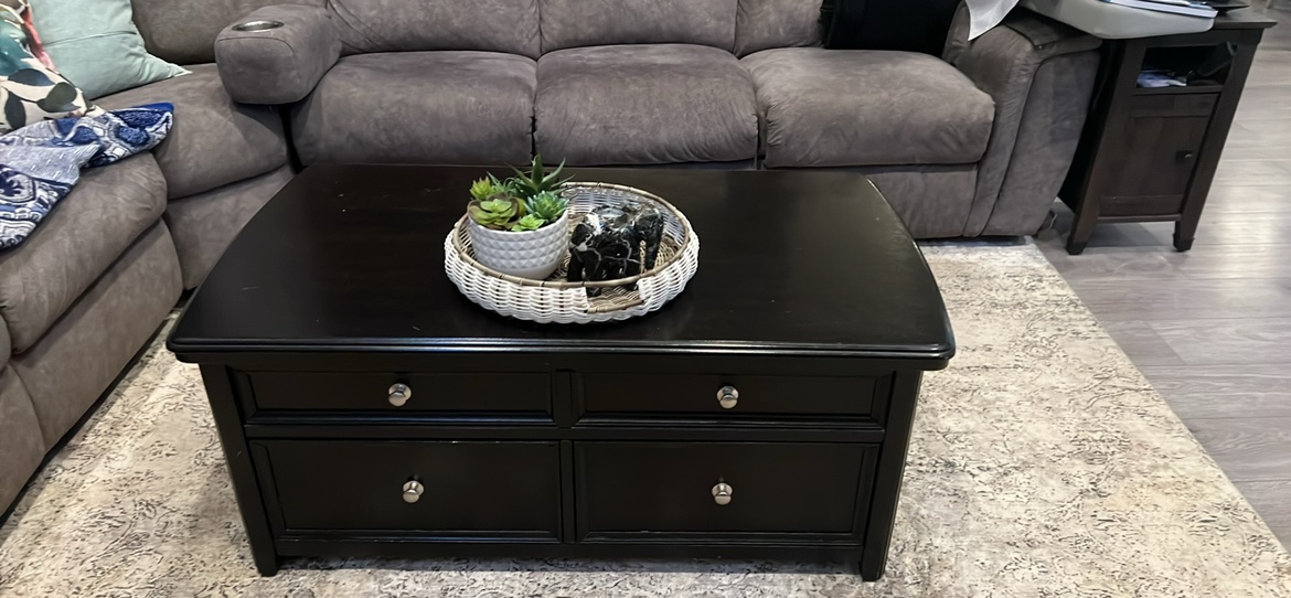 Black Lift Top Coffee Table