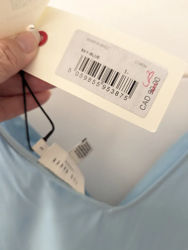 Ted Baker Blue V-Neck Tank Top image indicator(3)