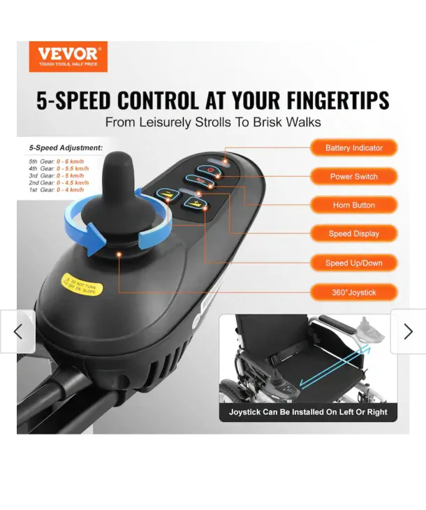 Electric Wheelchair for Adults Seniors - Never Used image indicator(5)