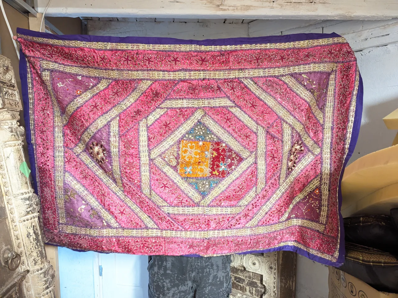 Indian Embroidered Tapestry Wall Hanging image indicator(2)