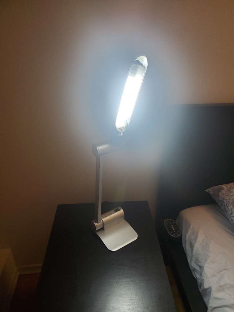 Silver Desk Lamp with Folding Arm - photo 3