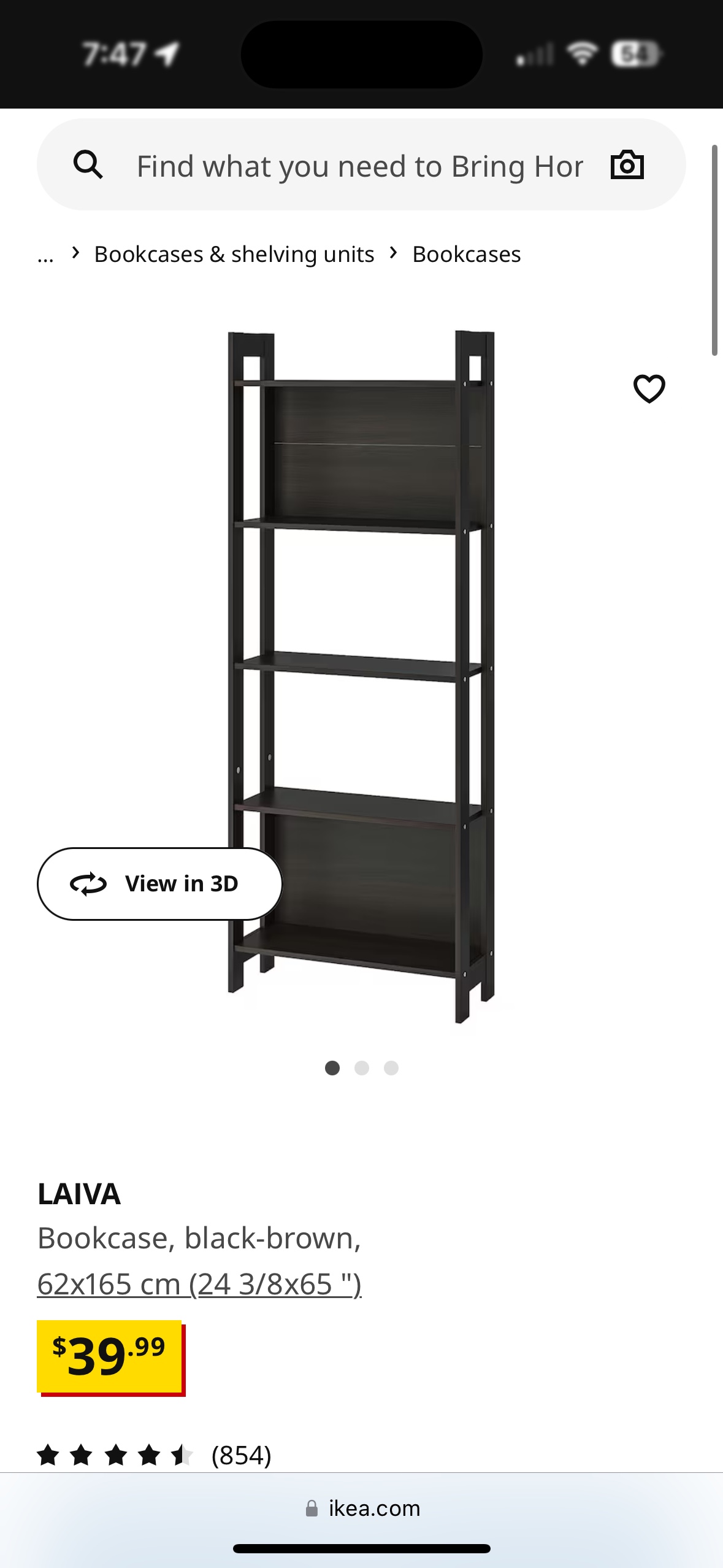 IKEA LAIVA Bookcase Shelf - photo 3