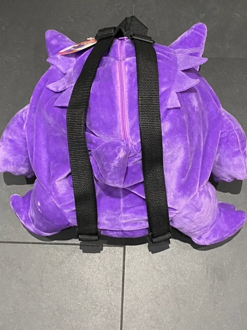 Gengar Pokemon Plush Backpack Halloween costume anime cosplay image indicator(2)