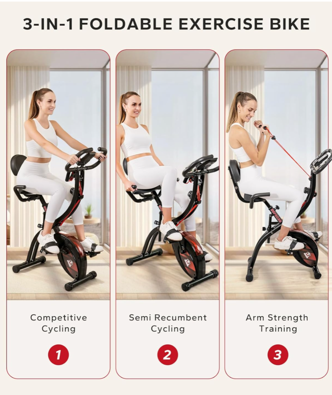 2 in 1 Indoor Workout Bicycle with multiple resistance levels - photo 2