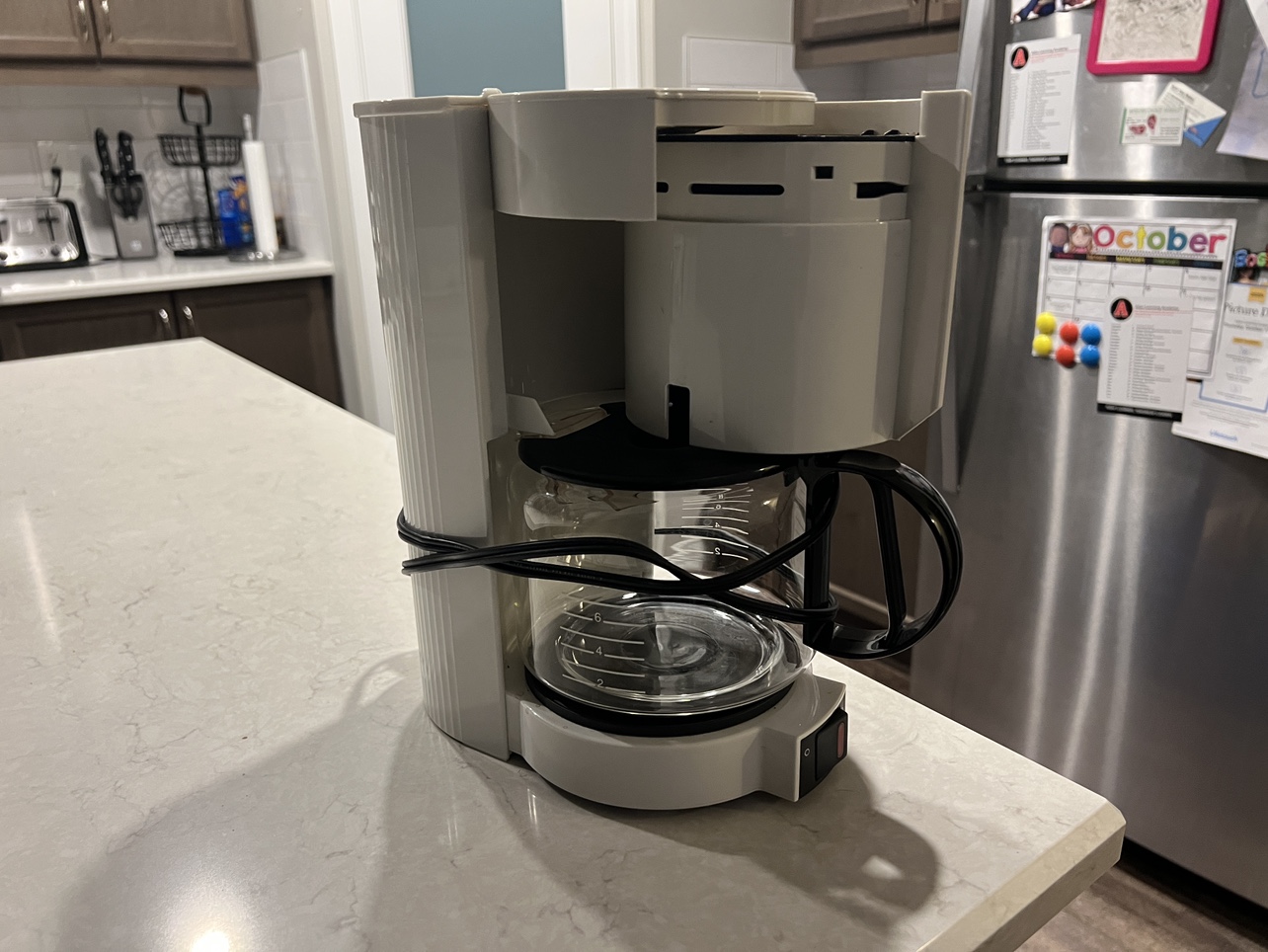 White Coffee Maker