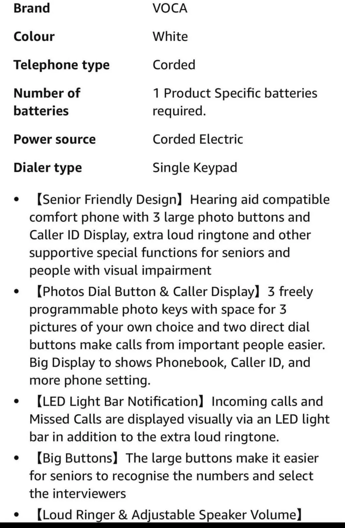 Phone for visual/ hearing issues  easy programmable phone image indicator(4)