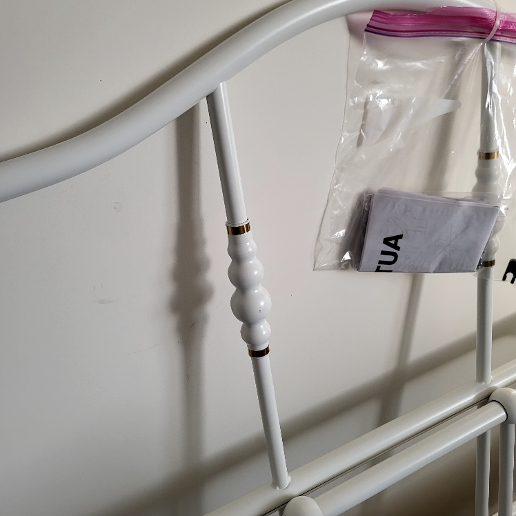 IKEA SAGSTUA Twin Bed Frame, White - photo 2