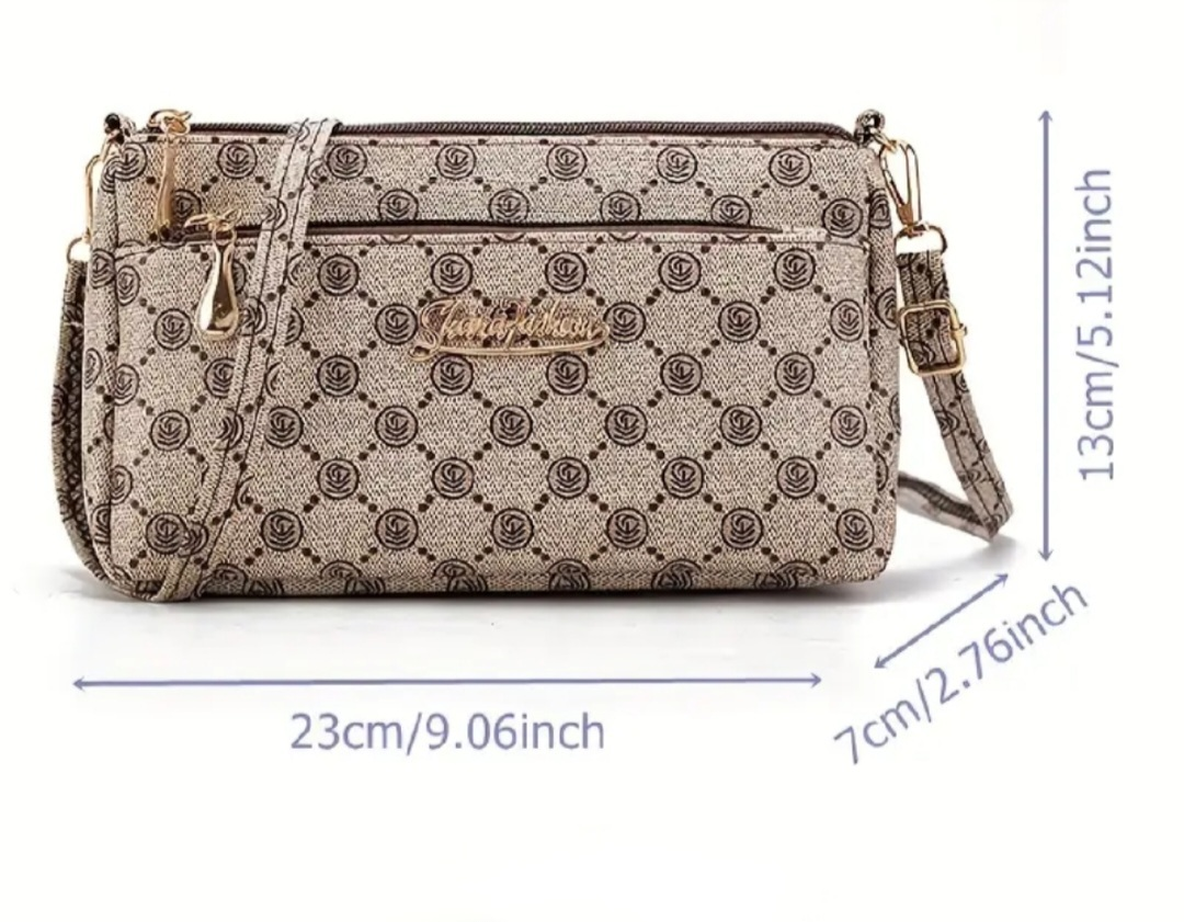 Small Brown and Beige Crossbody Bag - photo 4