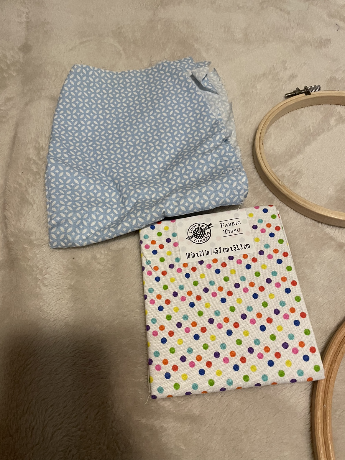 Embroidery Hoops, Fabric & Yarn - photo 2
