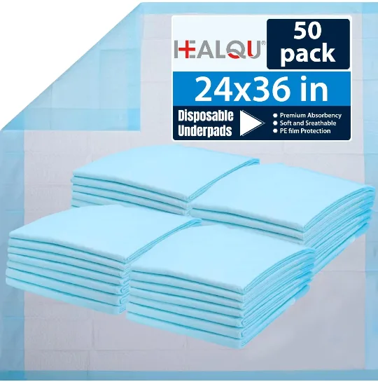 50 Pack Disposable Underpads - 24x36 in thumbnail