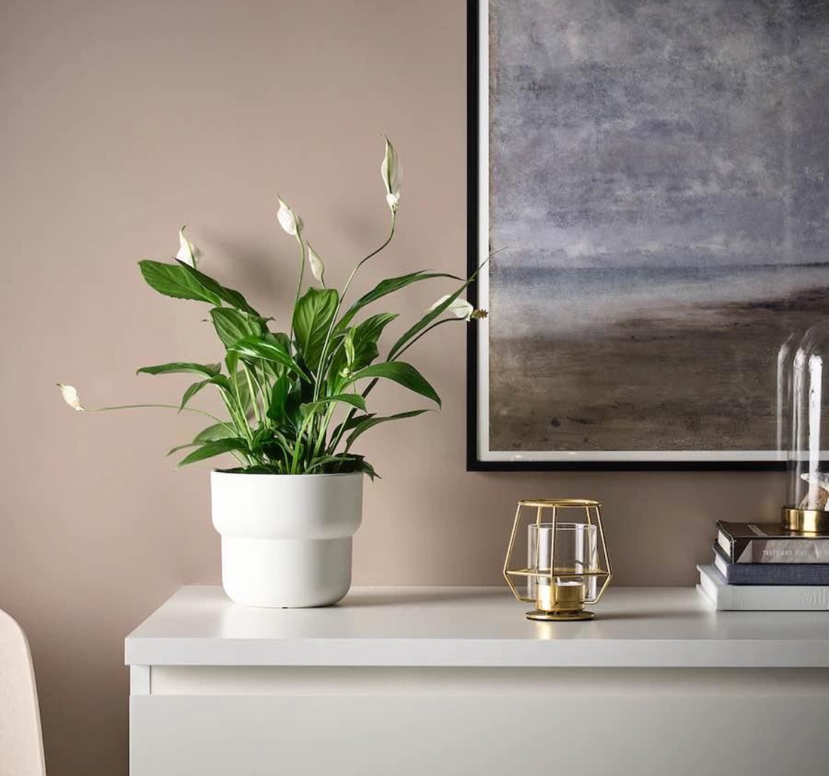 IKEA PÄRLBAND Gold Candle Holder