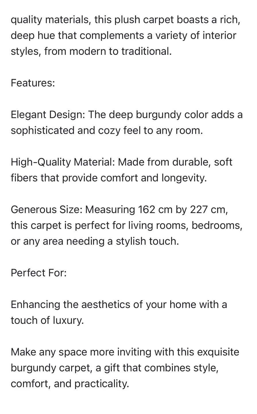 Burgundy Shag Carpet image indicator(2)