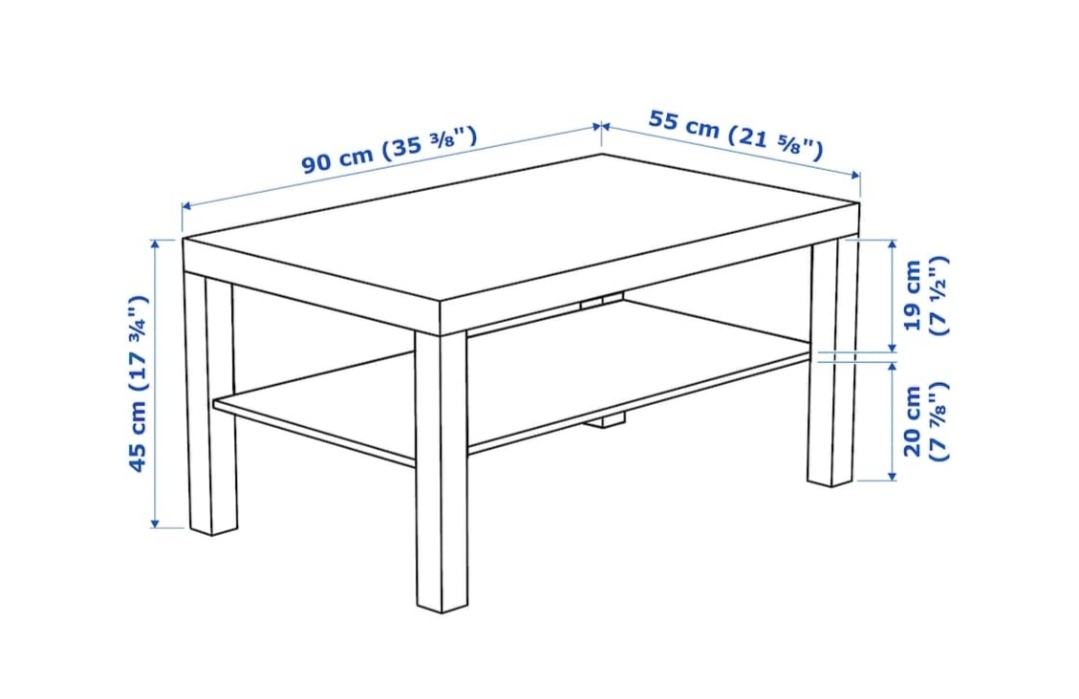 IKEA Black Coffee Table - photo 2