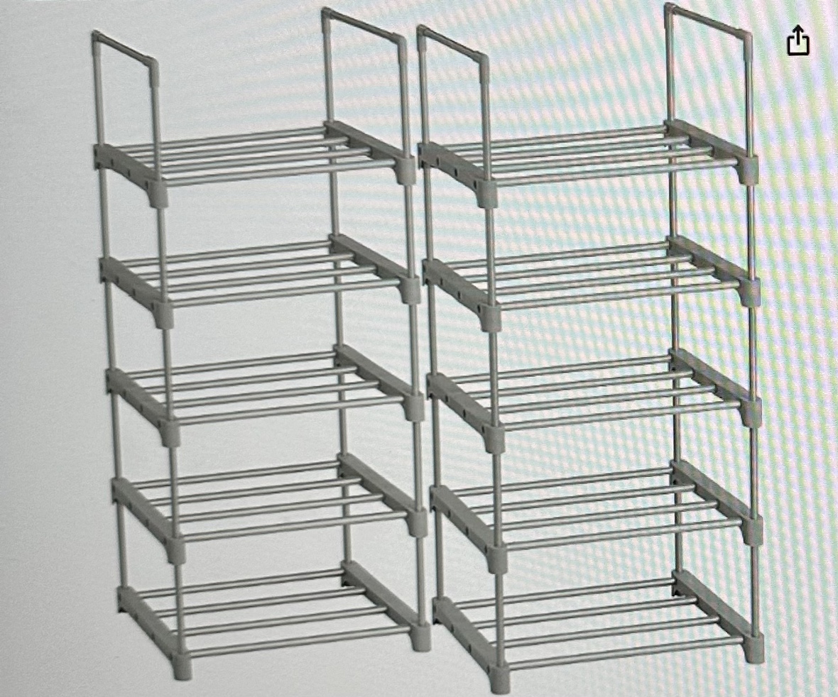Songmics Shoe Rack, 5 tier organization