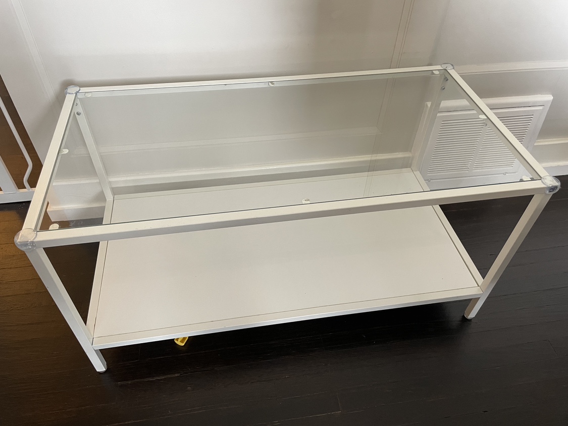 IKEA Glass Top Coffee Table