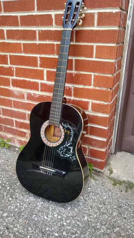 Black Classical Acoustic guitar