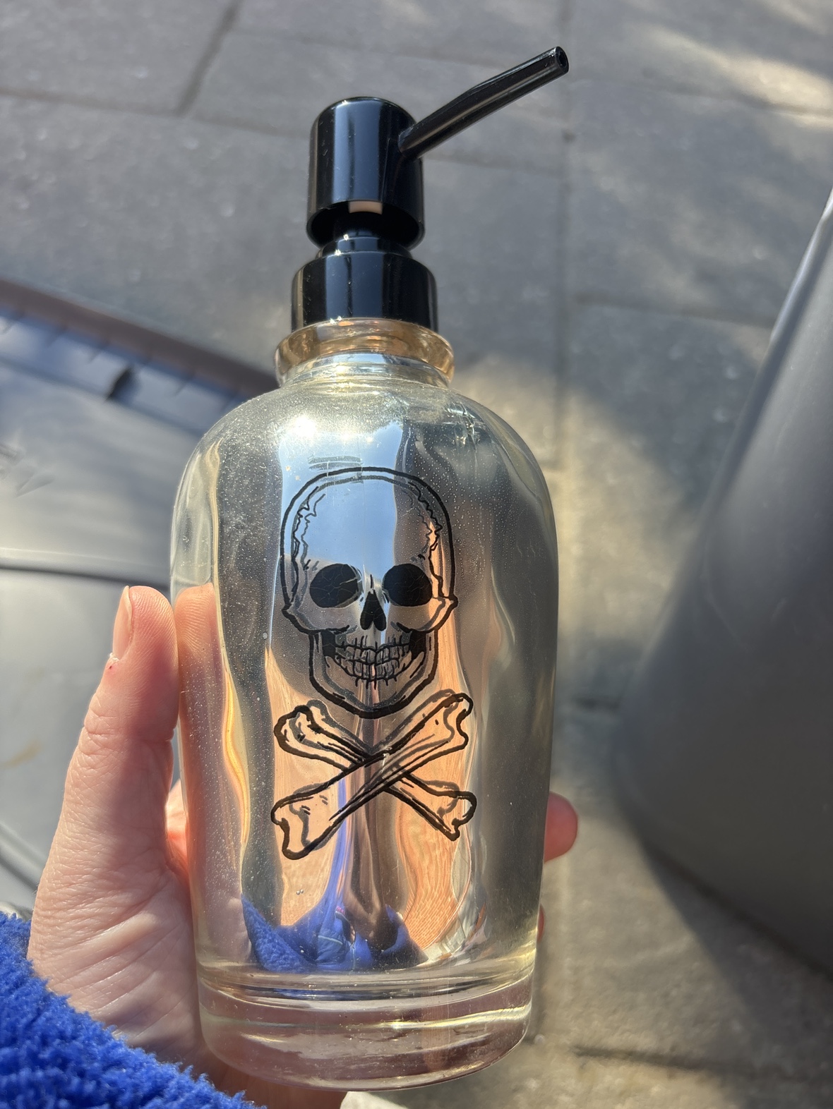 Skull and Crossbones Soap Dispenser