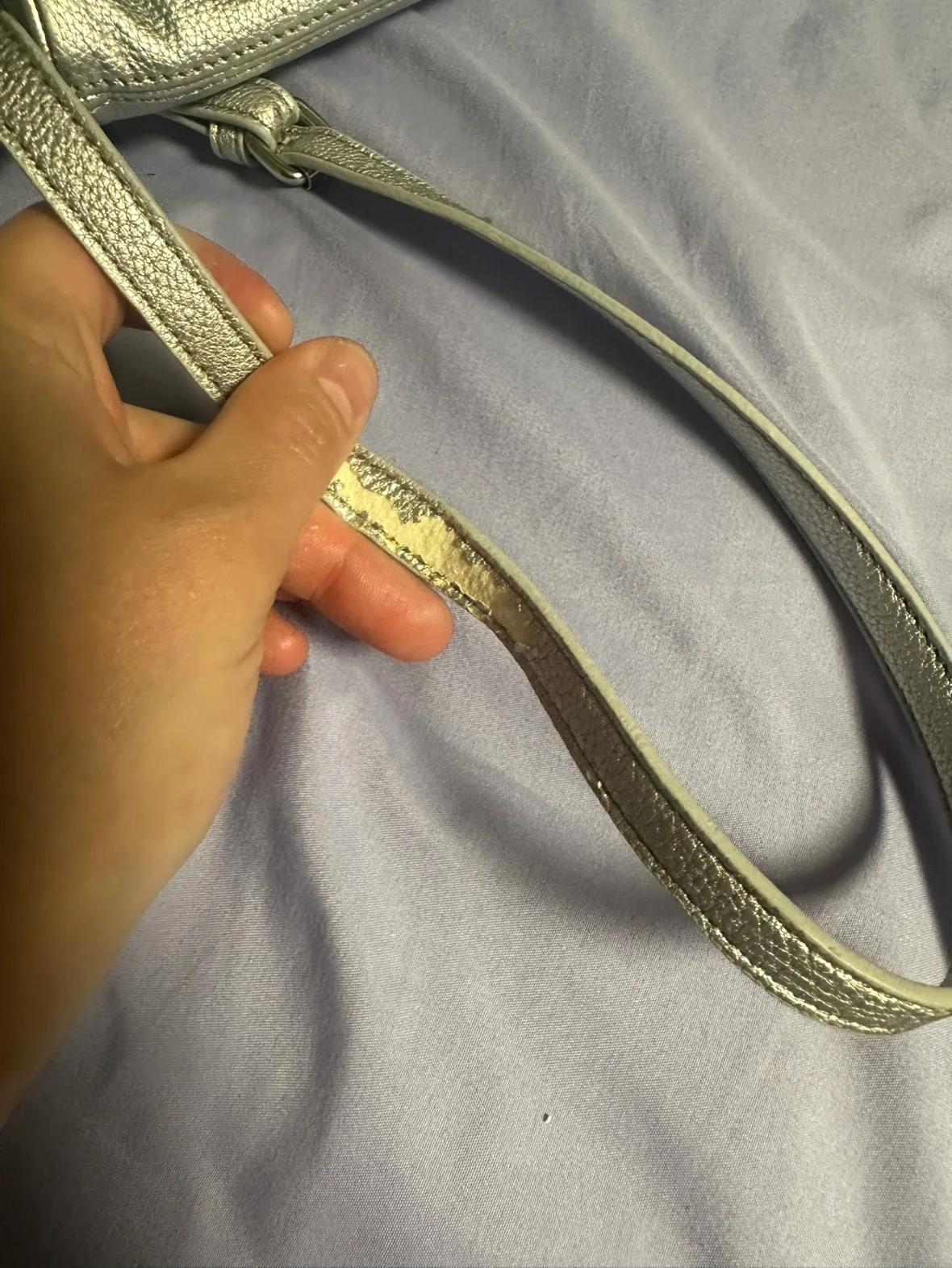 Nine West Silver Crossbody Bag image indicator(4)