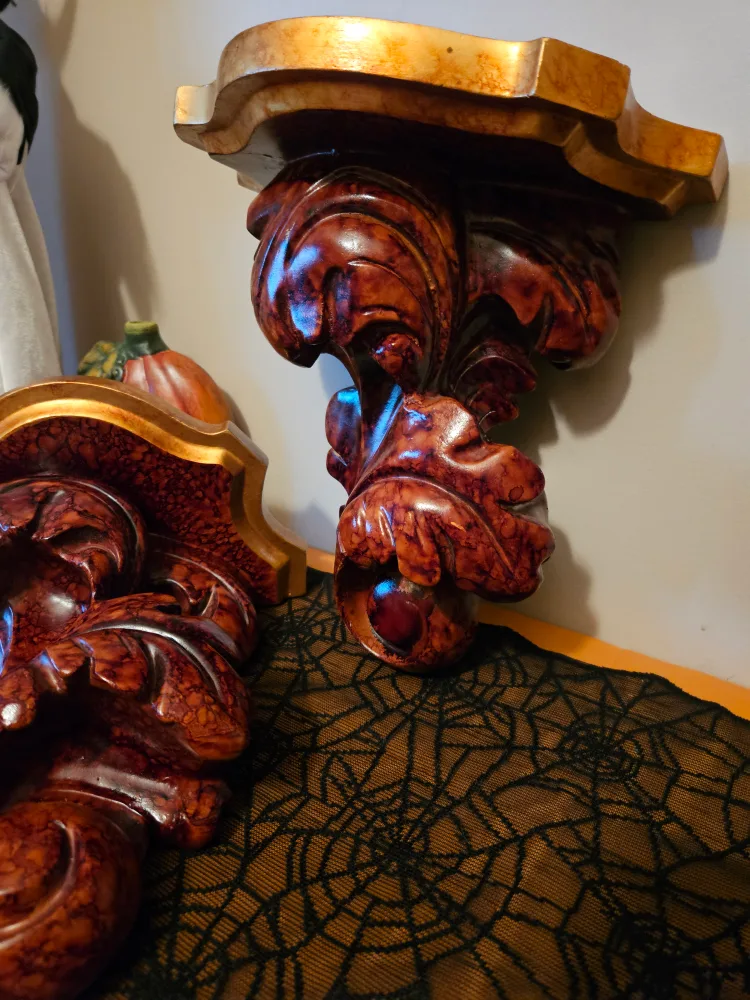 Vintage Wall Mount Sconce Shelves/Wall Corbels image indicator(3)