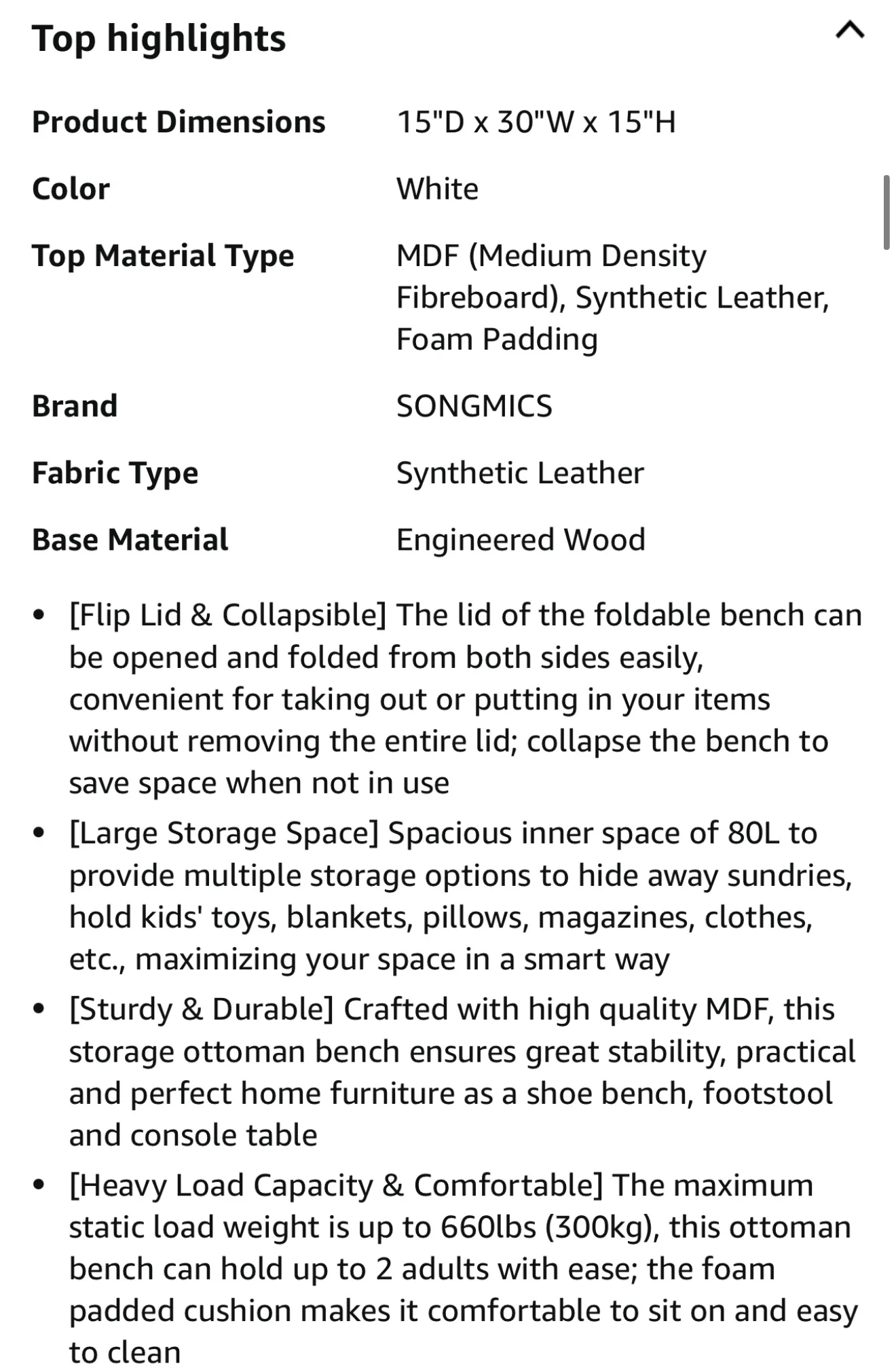 White Storage Ottoman image indicator(4)