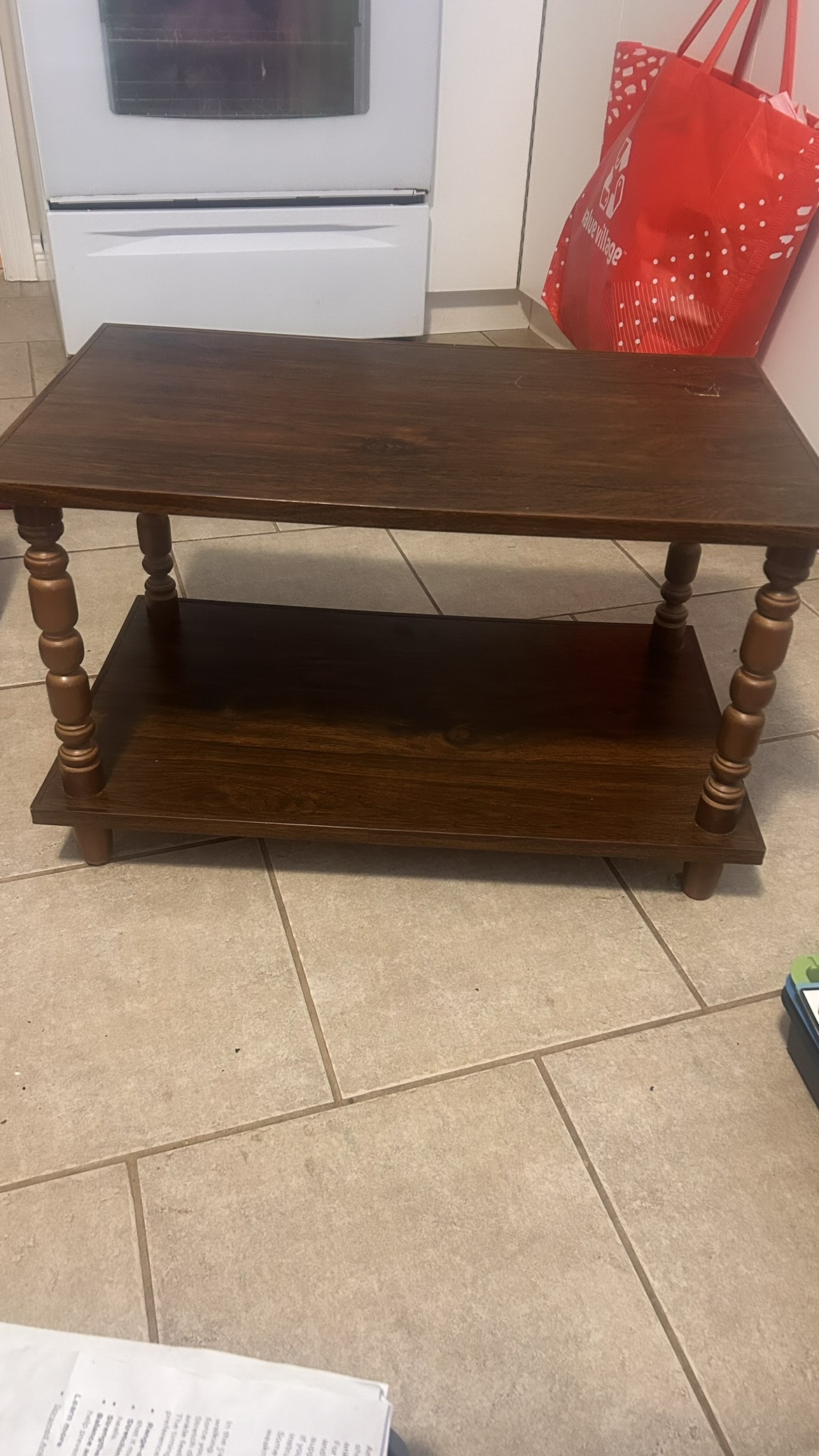 Small coffee table + metal stand