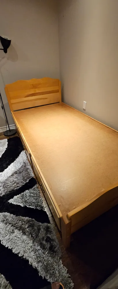 Single Bed Frame with Storage Drawers thumbnail