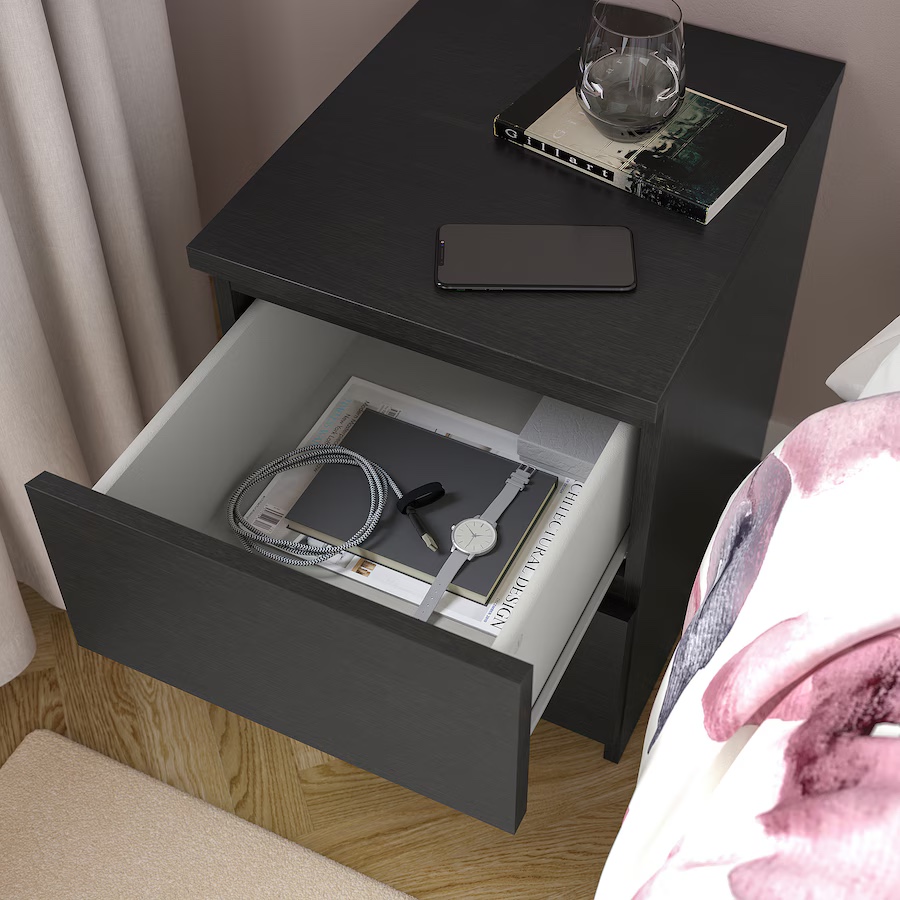 2 IKEA MALM 2-Drawer Nightstand set of two - photo 4