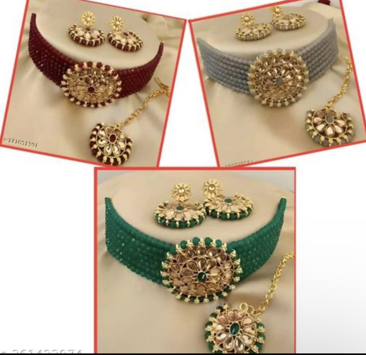 Beaded Choker Set