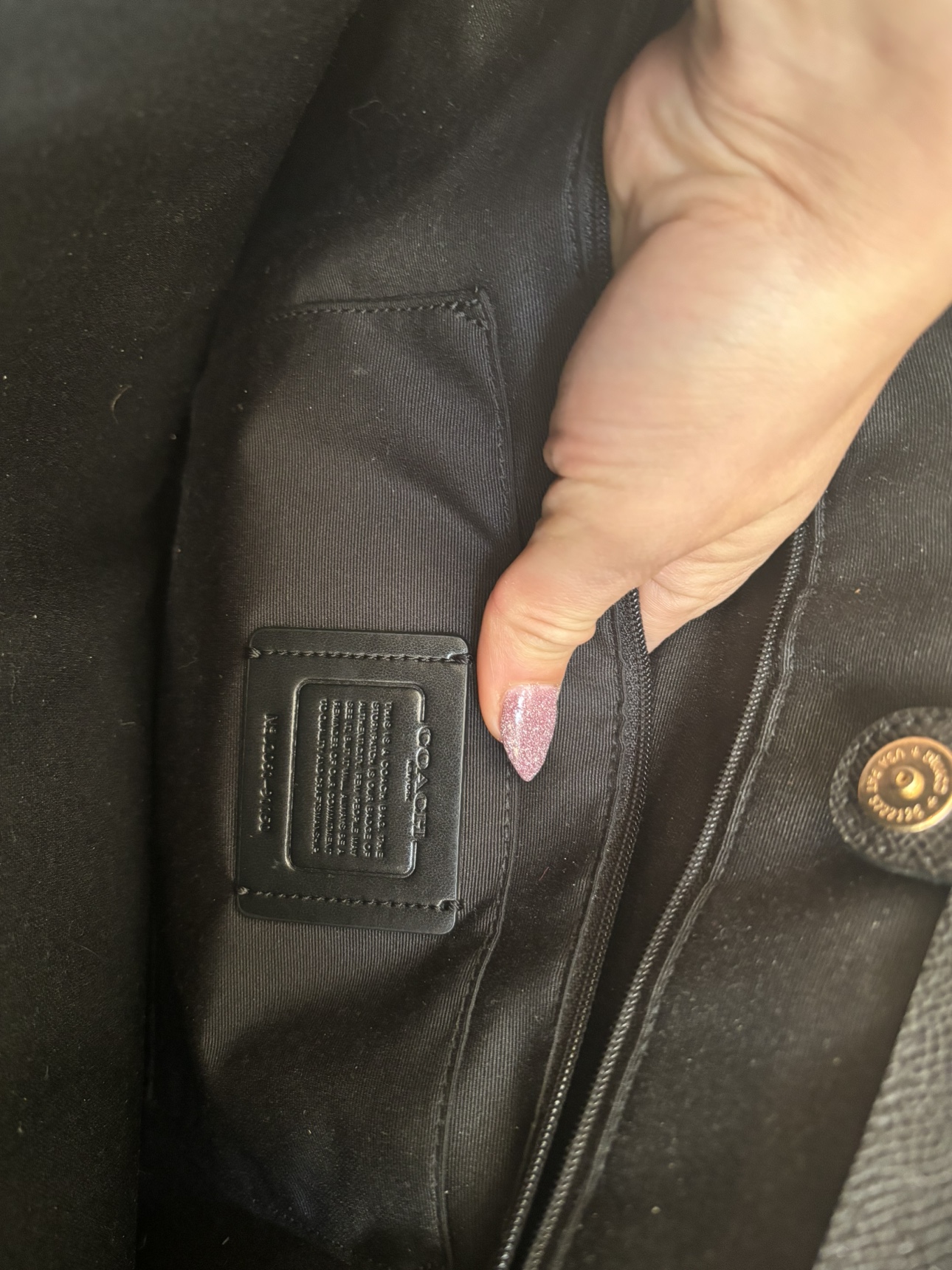 Coach Black Leather Tote - photo 2