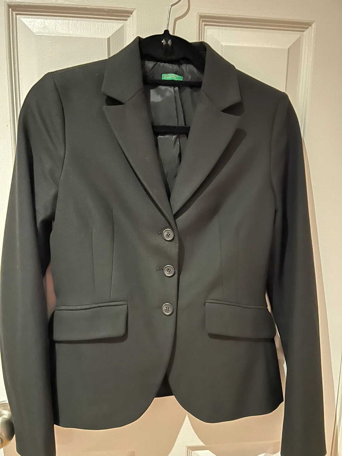United Colors of Benetton Black Blazer Jacket thumbnail